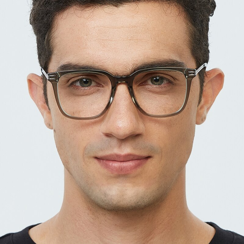Memphis Gray Square Acetate Eyeglasses