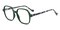 Nigel Green/Tortoise Square Acetate Eyeglasses