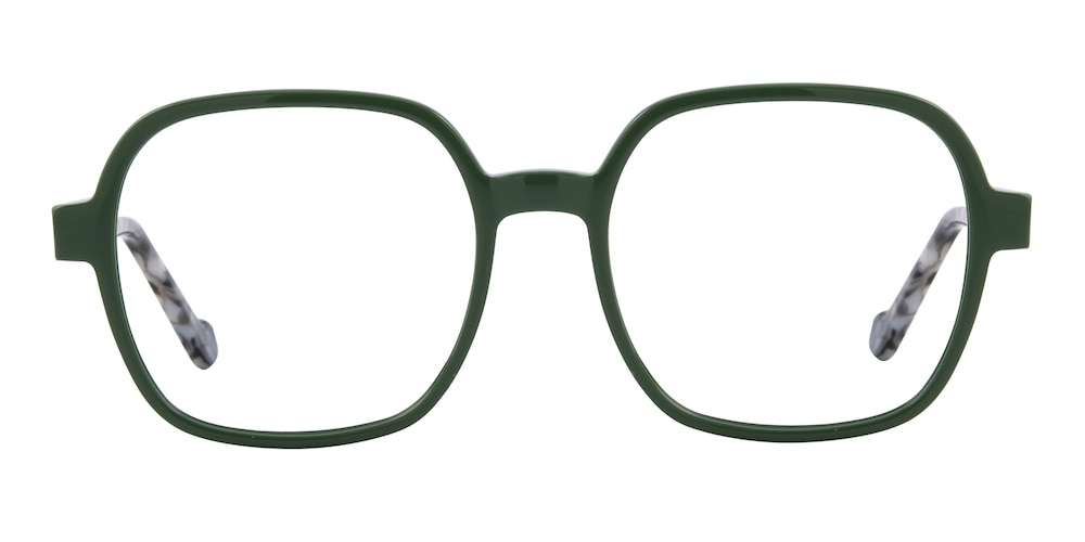 Nigel Green/Tortoise Square Acetate Eyeglasses