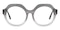Malcolm Gray/Crystal Round Acetate Eyeglasses