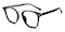 Southey Black Square Acetate Eyeglasses