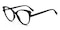 Reuben Black Cat Eye Acetate Eyeglasses