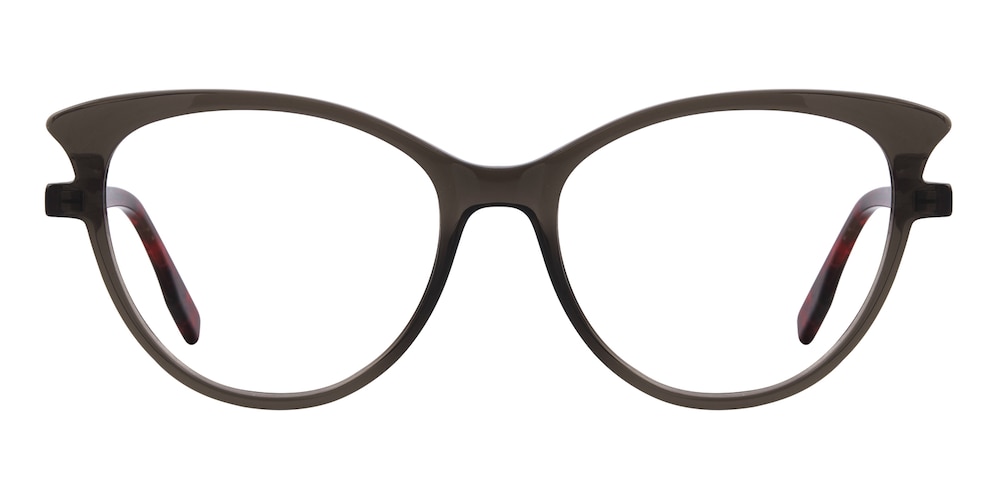 Reuben Gray/Red Cat Eye Acetate Eyeglasses