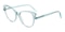 Reuben Light Blue Cat Eye Acetate Eyeglasses