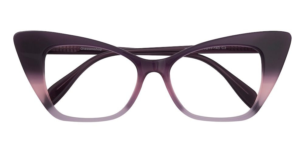 Phoebe Purple Cat Eye Acetate Eyeglasses