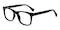 Sacramento Black Rectangle Acetate Eyeglasses