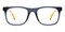 Sacramento Gray/Yellow Rectangle Acetate Eyeglasses