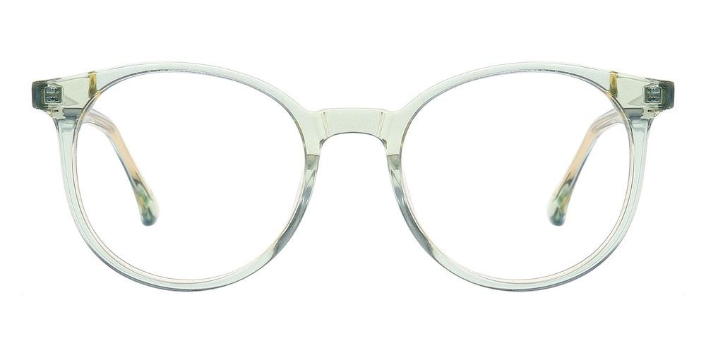 Debby Green Round Acetate Eyeglasses