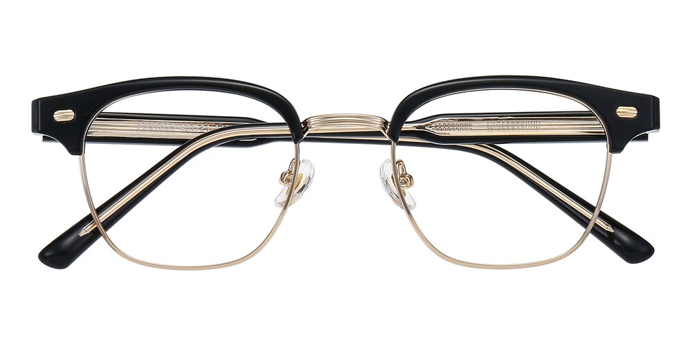 Steven Black/Golden Square Acetate Eyeglasses