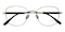 Scottsdale Black/Golden Oval Titanium Eyeglasses