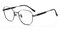 Scottsdale Gunmetal Oval Titanium Eyeglasses