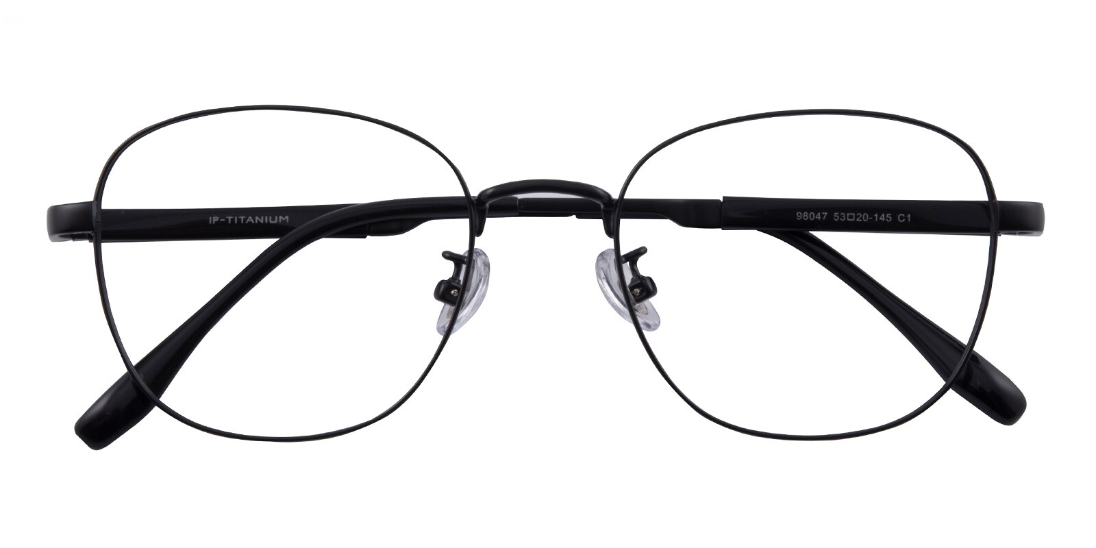 Oval Eyeglasses, Full Frame Black Plastic - FT0556
