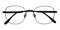 Scottsdale Black Oval Titanium Eyeglasses