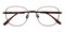 Scottsdale Brown Oval Titanium Eyeglasses