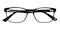 Key Black Rectangle Acetate Eyeglasses