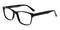 Key Black Rectangle Acetate Eyeglasses