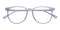 Bess Purple Oval Acetate Eyeglasses