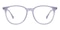 Bess Purple Oval Acetate Eyeglasses