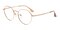 Bean Rose Gold Oval Titanium Eyeglasses