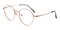 Acadia Rose Gold Round Titanium Eyeglasses