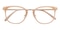 Water Cream Oval Metal Eyeglasses
