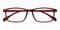 Myers Red Rectangle TR90 Eyeglasses