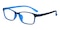 Lauderdale Black/Blue Rectangle TR90 Eyeglasses