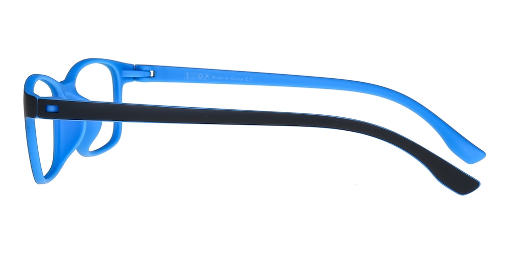 Lauderdale Black/Blue Rectangle TR90 Eyeglasses