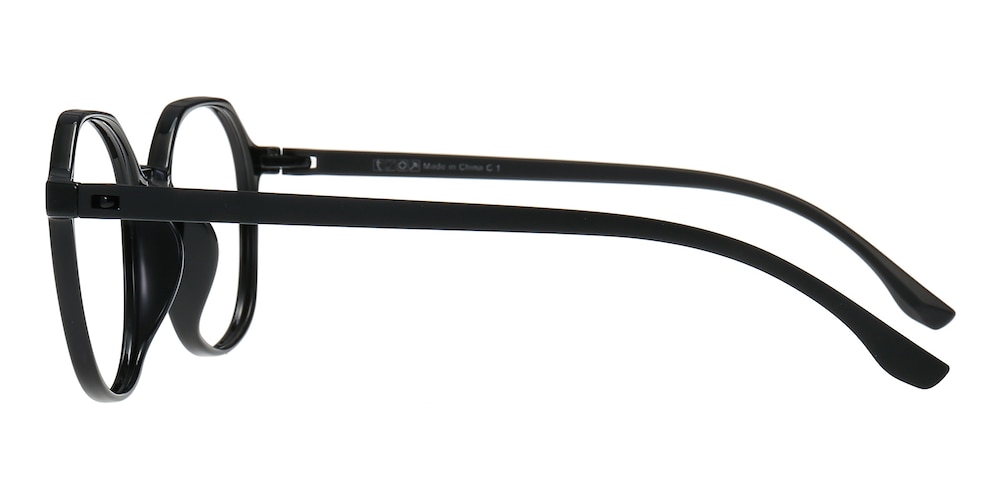 Ziv Black Polygon TR90 Eyeglasses