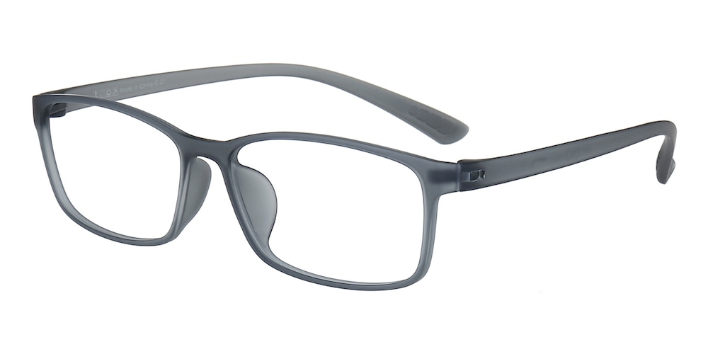 Yardy Gray Rectangle TR90 Eyeglasses