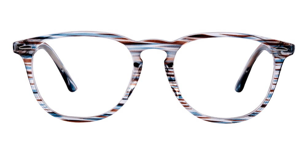Chico Blue/Brown multicolor Rectangle TR90 Eyeglasses