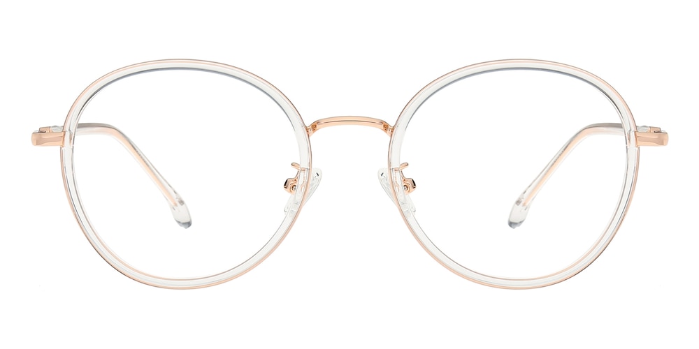 Clara Crystal/Golden Round TR90 Eyeglasses