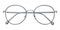 Clara Gray/Silver Round TR90 Eyeglasses
