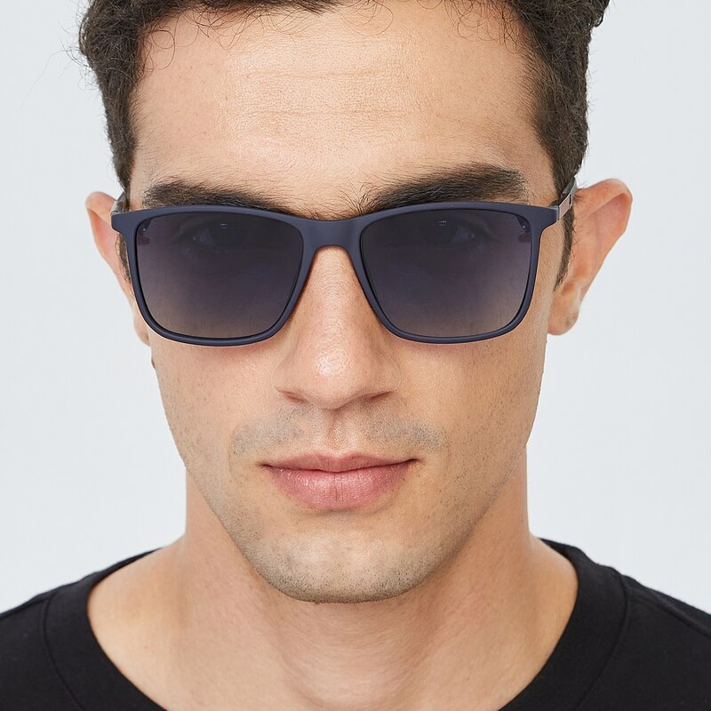 Pangnirtung Blue Rectangle TR90 Sunglasses