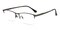 Antoine Gunmetal Rectangle Titanium Eyeglasses