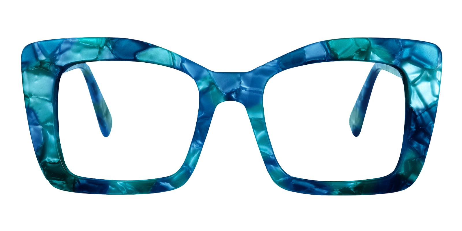 Lina Cat Eye Blue Eyeglasses | Glassesshop