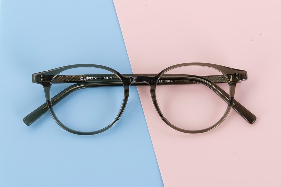 Joplin Round Green FullFrame Acetate Eyeglasses