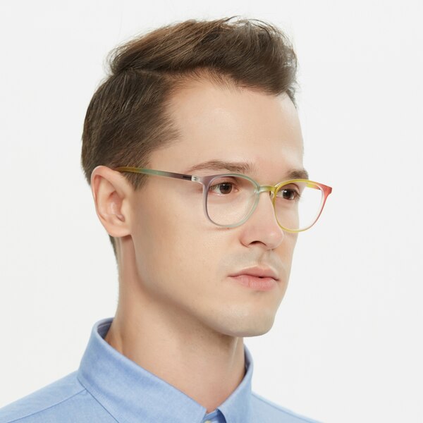 Tallahassee Square Multicolor FullFrame TR90 Eyeglasses