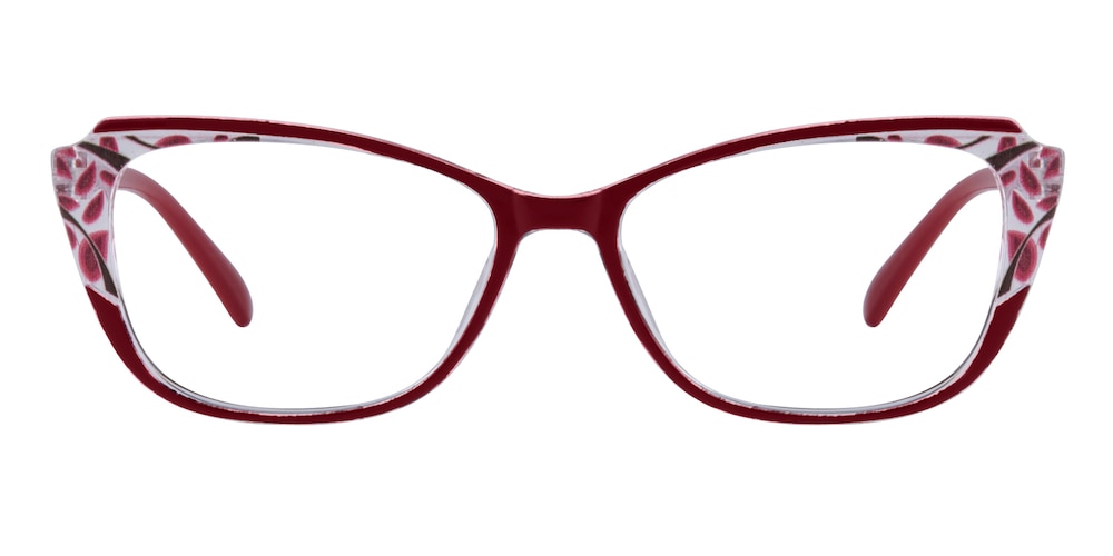 Bloor Red Cat Eye TR90 Eyeglasses