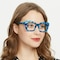 Lina Blue Cat Eye Acetate Eyeglasses
