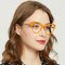Reuben Yellow/Champagne Cat Eye Acetate Eyeglasses