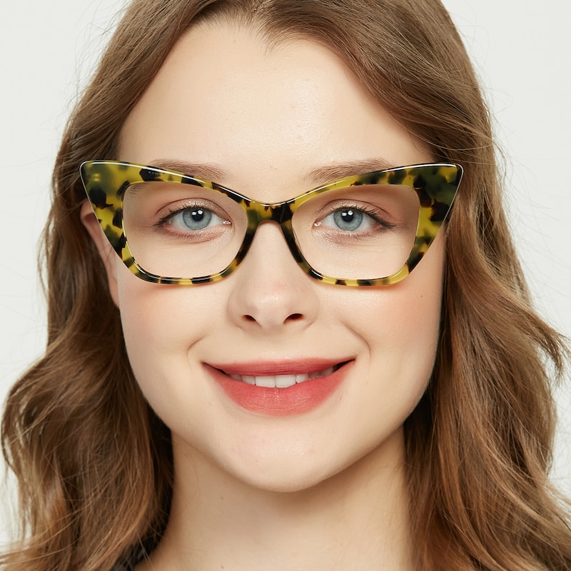 Phoebe Cat Eye Tortoise Full Frame Acetate Eyeglasses Glassesshop