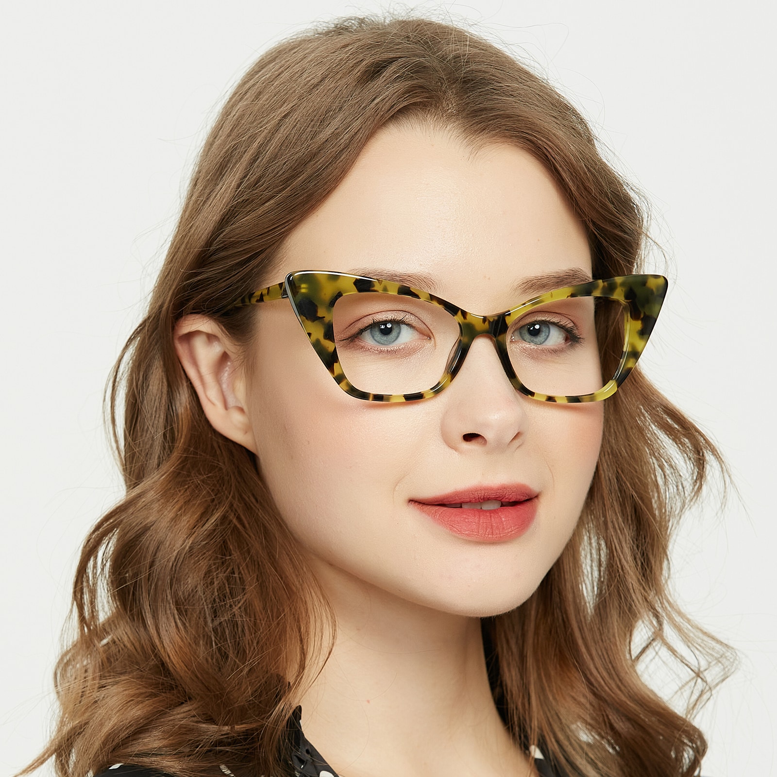 Cat Eye Eyeglasses, Full Frame Tortoise Plastic - FZ1787
