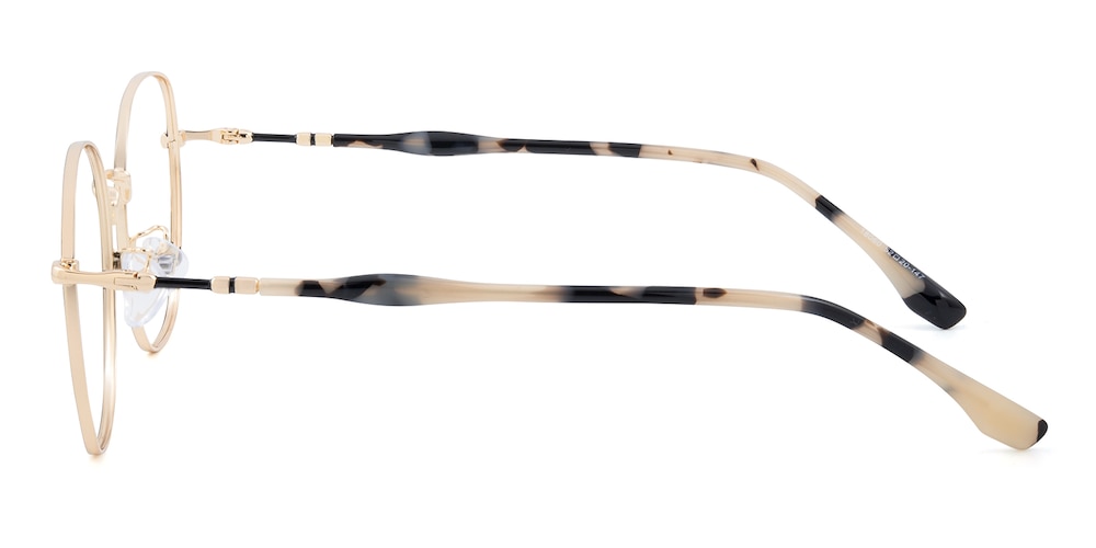 Milwaukee Black|Golden Polygon Metal Eyeglasses