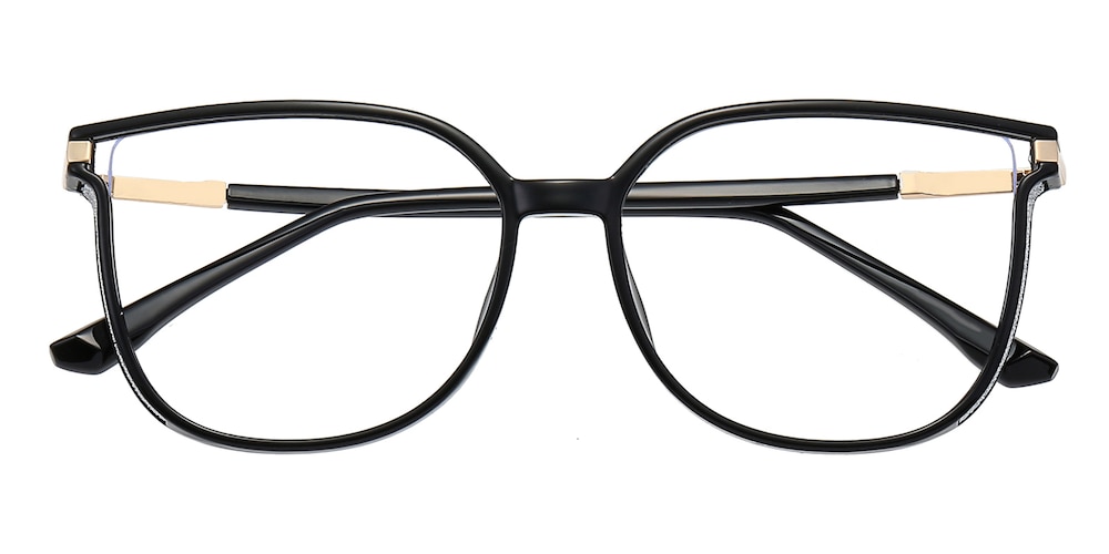 Hannah Black Cat Eye TR90 Eyeglasses
