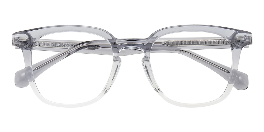 Annapolis Gray/Crystal Square Acetate Eyeglasses