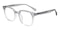 Annapolis Gray/Crystal Square Acetate Eyeglasses