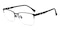 Mark Black Rectangle Metal Eyeglasses