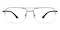 Charlie Gunmetal Aviator Metal Eyeglasses