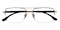 Charlie Black/Golden Aviator Metal Eyeglasses